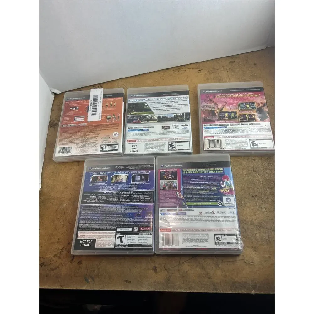 5 game ps3 bundle lot Just Dance 3 Karaoke Active 2 Sports Champions Zumba FS/H